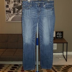 AE super skinny stretch jeans in size 10 short